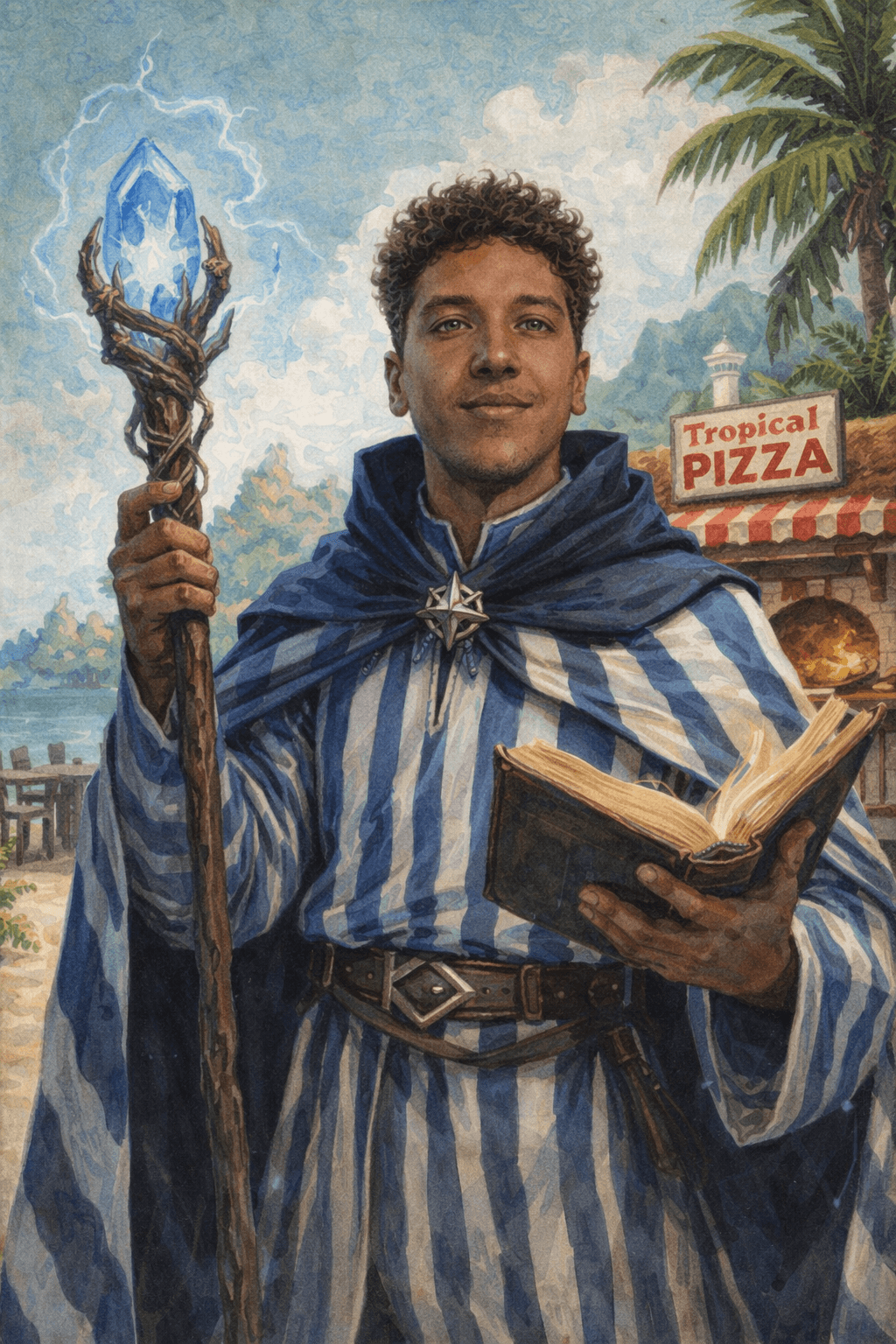 Wizard character portrait